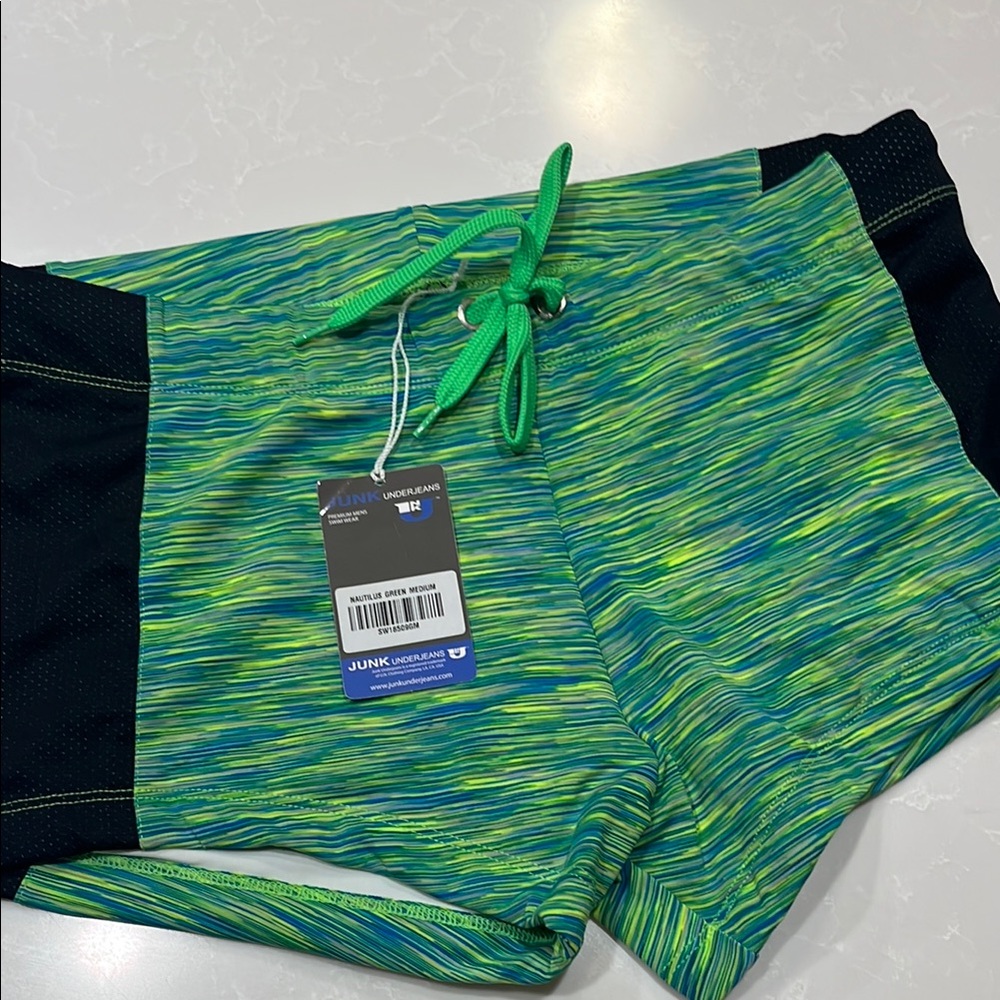 Junk Underjeans Green Swim Shorts